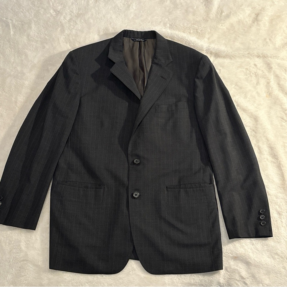 BROOKS BROTHERS Brooksease Blazer Mens 44 Regular Gray Wool Vintage USA Jacket‎